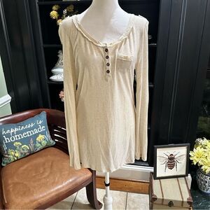 Harley-Davidson Cream Henley Size M NWOT